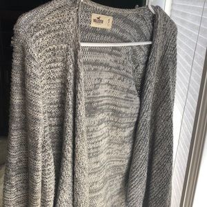 Hollister gray long sleeve cardigan